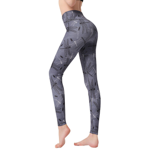 OEM nuevo de alta calidad de encargo Spandex Fitness pantalones de montar en forma de V de cintura apretada mujeres medias de equitación Leggings para las mujeres - Product Image 4