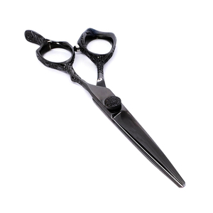 Bán buôn thép không gỉ thuận tay trái dài xử lý mỏng thợ cắt tóc Salon Kéo 6.5 "tùy chỉnh màu sắc & logo - Product Image 2