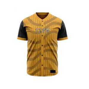 Uniforme de base-ball confortable léger fabriqué par professionnel/uniforme de base-ball fait sur commande à séchage rapide style de dessus - Product Image 2