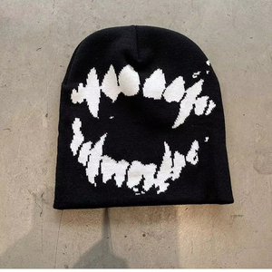 หมวกบีนนี่ถักแบบไล่ระดับสีสำหรับฤดูหนาวหมวกขนสัตว์100% ปรับแต่งได้ - Product Image 5