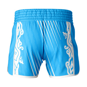 กางเกงมวยไทยผู้ชายแบบรัดรูป พิมพ์ลายด้วยความร้อน ผ้าสแปนเด็กซ์/โพลีเอสเตอร์ ระบายอากาศ แห้งเร็ว น้ำหนักเบา - Product Image 3