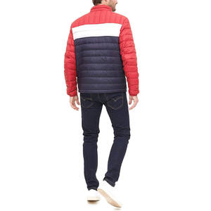 Chaqueta de burbuja para hombre de último estilo con cuello levantado logotipo personalizado ropa de moda de lona al por mayor a la venta - Product Image 2