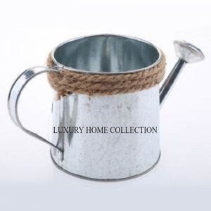 Traditional-style Metal <b>Water</b> <b>Can</b> with a Sturdy Frame and Floral Design Coated Finished Convenient Top Handle for Carrying Ease - Product Image 5