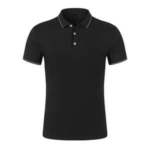 Polo d'été personnalisé pour hommes Polo de golf à manches courtes à motifs solides Vente en gros d'usine Polo personnalisé Vente en gros de haute qualité - Product Image 4