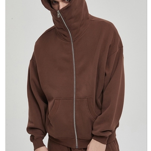 Venta al por mayor de alta calidad pesada sudadera vintage sin cuerda Sudadera con capucha de doble capa pesada - Product Image 1