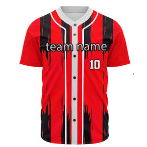 Maillot de baseball unisexe personnalisable, imprimé par transfert thermique, design de personnage, respirant, évacuant l'humidité, tissu 100% polyester - Product Image 6