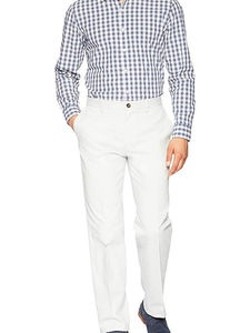 Pantalons chino formels en toile de coton et élasthanne pour homme, dernière conception, coupe droite, vêtements de sport actifs, respirants, pour le golf, le bureau, haute qualité - Product Image 2