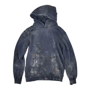 Sudadera con capucha rasgada lavada vintage de algodón 100% personalizada de fábrica para hombre, ropa de calle a la moda, Sudadera con capucha salpicada con logotipo personalizado, Sudadera con capucha desgastada - Product Image 1