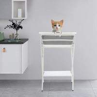 Grande baignoire pliante pour animaux de compagnie Table de bain multifonctionnelle pour chat et chien avec support et étendoir