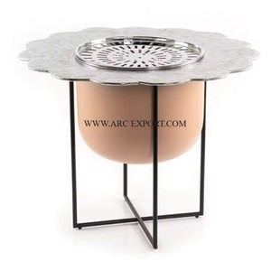 Ustensiles de cuisine de qualité supérieure en métal plaqué or en acier inoxydable matériau théière Dallah chauffage accessoires de jardin approvisionnement de l'inde - Product Image 6