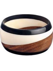 Classic Wooden <b>Bangle</b> <b>Set</b> Heart Cut Trendy Women's Bracelet <b>Bangles</b> Round Handmade Fashion Trending Jewelry - Product Image 3
