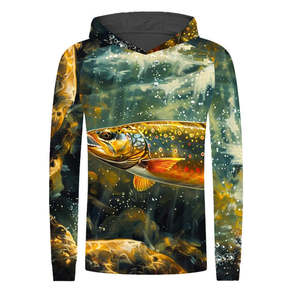2025 Men's Long Sleeve Fishing Jersey Breathable Summer Hoodies Quick Dry Breathable Features Sublimation Polyester Fishing <b>Wear</b> - Product Image 4