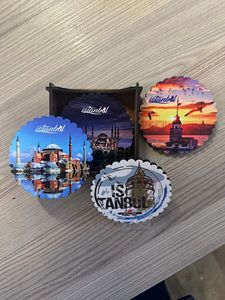 <b>Ceramic</b> Oriental Round Durable Reusable <b>Coaster</b> - Product Image 3