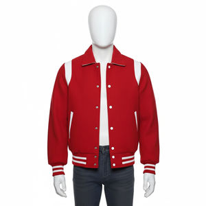 Chaqueta Varsity de Invierno para Hombre con Logotipo Personalizado, Chaqueta Varsity Acolchada Cortavientos de Moda Casual para Exteriores - Product Image 4