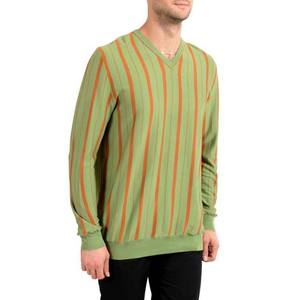 Pull à col en V pour hommes, décontracté, solide, tricoté, à manches longues, nouvelle mode - Product Image 2