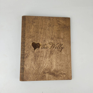 กล่องไม้ใส่เมนู A4ทำจากไม้คุณภาพสูงกระดาษหนังคุณภาพสำหรับคาเฟ่บาร์ร้านอาหารโรงแรมอุปกรณ์สำคัญ - Product Image 1