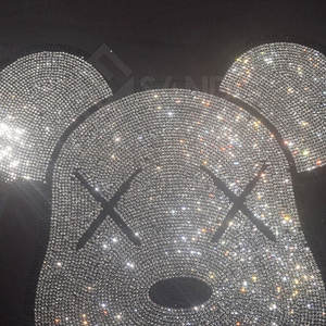 Diseña tu propio logotipo Hombres Rhinestone Camisetas Fitness Wear Último diseño Hombres Rhinestone Camisetas - Product Image 4