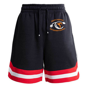 Shorts décontractés confortables unisexes à motifs géométriques multicolores imprimés, avec poches, en polyester, séchage rapide, respirant, taille élastique - Product Image 2