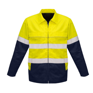High Quality Polyester Men's <b>Reflective</b> Work Jacket Customizable Logo Hi Vis Winter Workwear Safety Vest Wholesale - Product Image 5