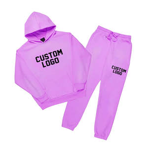 Conjunto Deportivo de Dos Piezas para Hombre, de Alta Calidad, para Invierno, con Bordado Personalizado, Tejido Grueso y Transpirable de Algodón y Poliéster - Product Image 1