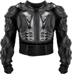 Protecteur de Corps de Moto Rouge Noir, Veste de Moto de Course Complète - Product Image 1