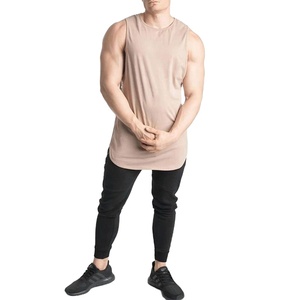 Débardeur pour homme sur mesure, ajustement confortable, service OEM, respirant, prix de gros, couleurs unies - Product Image 2