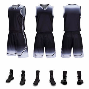 Vente en gros d'uniformes de basket-ball professionnels de haute qualité pour hommes chemises courtes d'été respirantes à séchage rapide personnalisées - Product Image 2