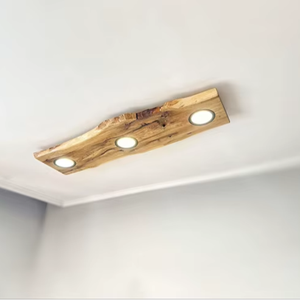 Lámpara de Araña LED Moderna, Impermeable IP54, de Madera y Resina, con Control de Botones, Altura Ajustable, Ecológica, para Bodas - Product Image 1