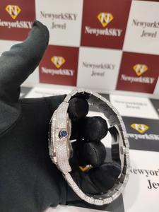 DEF Moissanite Diamant Glacé Montre Prix Usine En Acier Inoxydable Matériel Élégant Designer Montre - Product Image 4