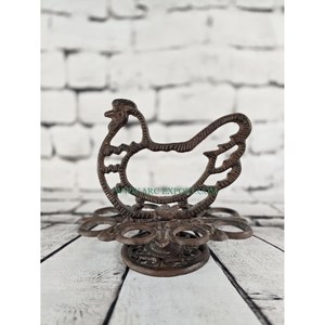 Elegant Design Silver Color Egg <b>Storage</b> Holder Organizer Metal Chicken Egg <b>Basket</b> With Handle for Home Kitchenware Usage Supply - Product Image 5