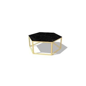 Table basse de luxe moderne en pierre de traversin, table basse et support pour la maison, Table ronde en marbre noir de luxe fabriquée en inde - Product Image 4