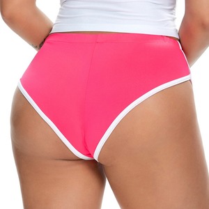 กางเกงขาสั้นเอวสูงของผู้หญิงมีสไตล์ผ้าฝ้าย100% ระบายอากาศได้ดีเป็นมิตรกับสิ่งแวดล้อมเหมาะสำหรับฟิตเนสโยคะชุดสโมสรกีฬา - Product Image 4