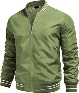 Chaqueta Bomber de Lona de Alta Calidad para Hombre con Detalle de Cadena, Bordado Chenille, Transpirable, con Función Térmica, Chaqueta de Invierno - Product Image 3