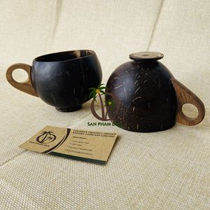 ECO - FRIENDLY <b>COCONUT</b> SHELL <b>CUP</b> HANDMADE in VIET NAM/ HIGH QUALITY of BRAND COCO -ECO <b>COCONUT</b> SHELL <b>CUP</b> NATURAL INGREDIENTS - Product Image 2