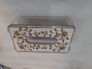 Handmade Acrylic <b>Tissue</b> <b>Box</b> with Grey Bone Inlay Lid Most Beautiful Resin <b>Tissue</b> <b>Holder</b> for Home Use Trending Decorative Cover - Product Image 3