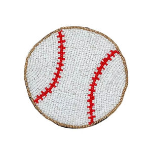 Día del juego trabajo hecho a mano con cuentas diseño de fútbol bordado 4 Set posavasos único hermoso elegante y último diseñador de lujo Declaración - Product Image 1