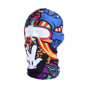 Fabricant de logo personnalisé de haute qualité Ski Skull Black Cagoule Windproof Mesh Outdoor Full Face Mask Balaclavas unisexe - Product Image 2