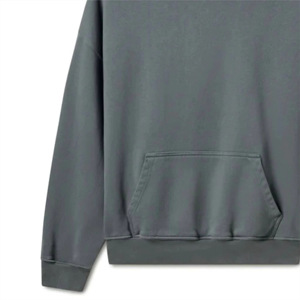 Streetwear Couleur noir Sweat à capuche Cut and Sew Patchwork Hip Hop Sweat à capuche pour homme Two Tone Oversized Heavyweight Hoodie basics - Product Image 4