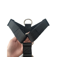 2024 kedatangan baru Neoprene Super lembut empuk harnes anjing kualitas tinggi Logo kustom kulit PU bahan layanan OEM disesuaikan