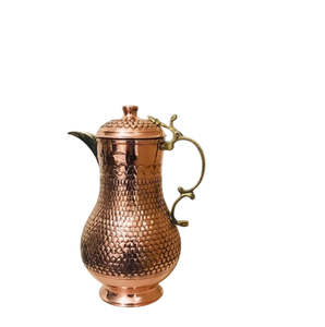 Carafe à eau en cuivre pur de qualité supérieure, martelée, articles de cuisine, utilisation polyvalente, vaisselle, carafe à eau - Product Image 4