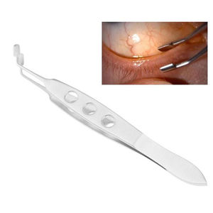 Pinzas de pestañas de acero inoxidable al por mayor con logotipo personalizado 45 75 90 grados Nano agarre pinzas de extensión manuales - Product Image 6