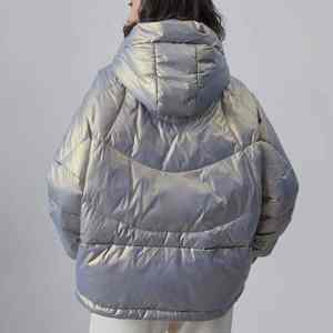 Veste matelassée pour femme, vêtements d'extérieur chauds pour l'hiver, coupe-vent, streetwear, design personnalisé, manteau tendance - Product Image 3