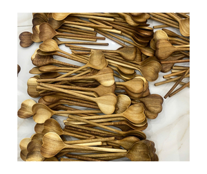 Cuillère en bois éco-consciente des fournisseurs du Vietnam-Cuillère en bois pour les restaurants en vrac en gros avec une bonne affaire et un stock prêt - Product Image 6