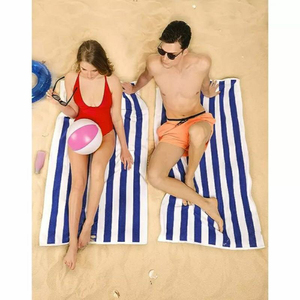 Factory Direct 100% Cotton Premium <b>Striped</b> Bath <b>Towel</b> Sets Colored Yarn Dyed for Hotels Resorts <b>Beaches</b> Pools-Customizable - Product Image 6