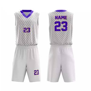 Conjunto de uniforme de baloncesto personalizado transpirable de poliéster 100% más vendido, cómodo con sublimación de impresión de logotipo de alta calidad - Product Image 6