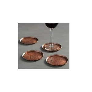 Posavasos de aislamiento de Metal de alta calidad, posavasos redondo de cobre para bebidas, para uso hecho a mano, venta de posavasos - Product Image 5