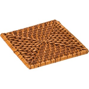 Posavasos cuadrado creativo de ratán, posavasos de hierba de mar Natural, manteles decorativos para boda, Decoración de mesa de mimbre de hierba de mar - Product Image 3