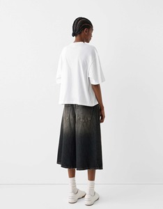 T-shirt court et ample pour homme, style tendance 2026, coton 300 g/m², imprimé DTG, épaules tombantes, vêtements streetwear - Product Image 6