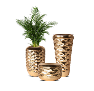 Wholesale Customized Metal Balcony Decor Vase Hammered Design Aluminum Cast Large Shape Floor Vase Home Decorative <b>Supply</b> - Product Image 5