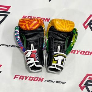 Gants de boxe entièrement imprimés, dernier modèle, Twins, professionnels, Muay Thai, cuir de vache véritable, équipement d'entraînement de kick-boxing - Product Image 6